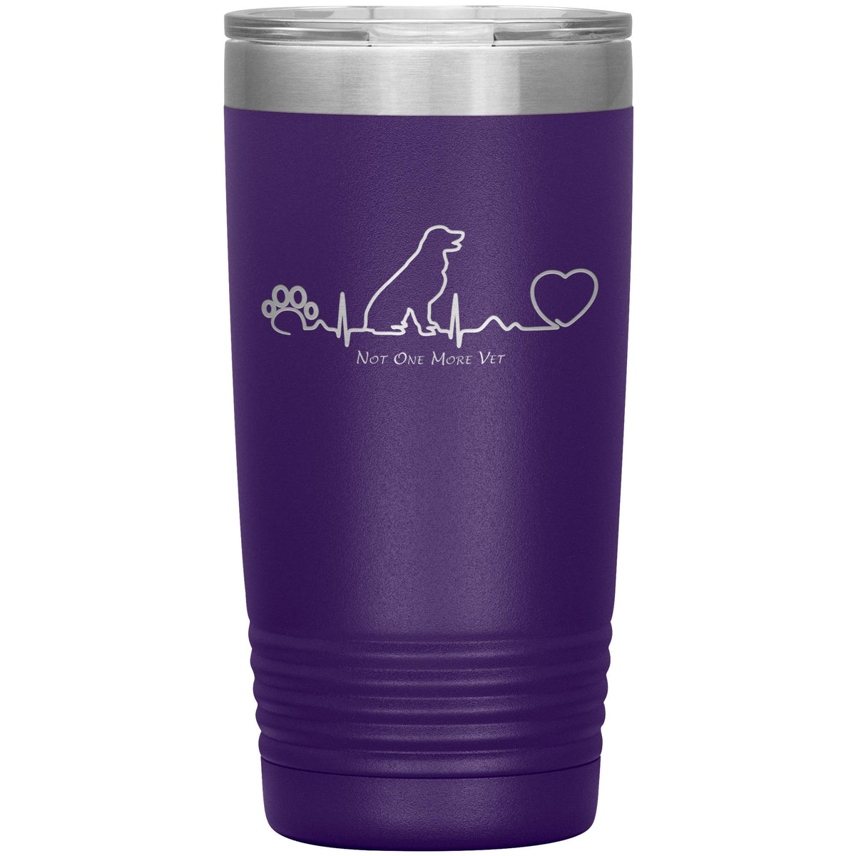 NOMV Dog Heartbeat 20 oz Vacuum Tumbler-NOMV-I love Veterinary