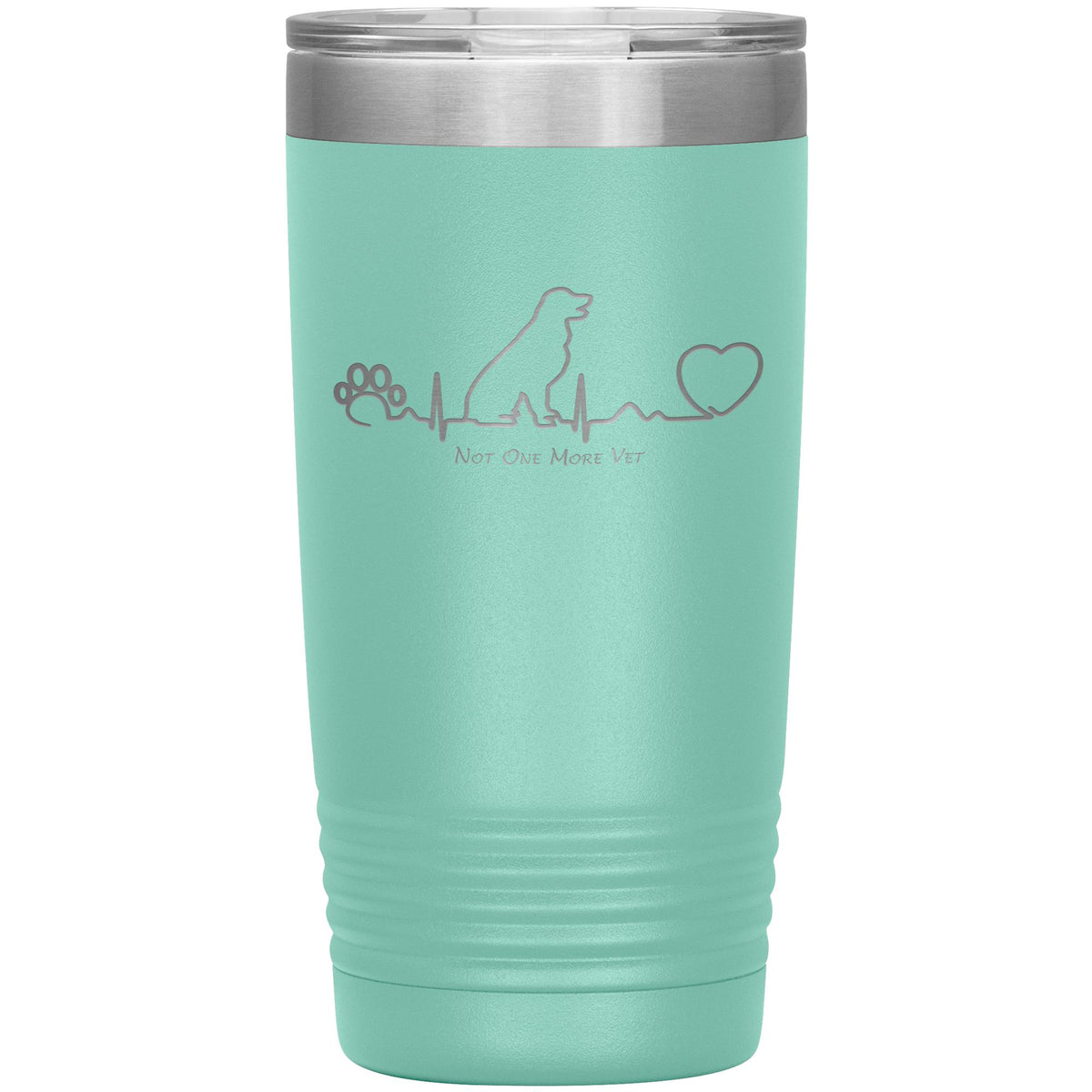 NOMV Dog Heartbeat 20 oz Vacuum Tumbler-NOMV-I love Veterinary