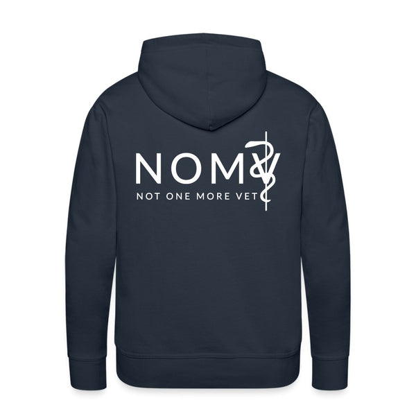 NOMV Dog Heartbeat Men’s Premium Hoodie-NOMV-I love Veterinary