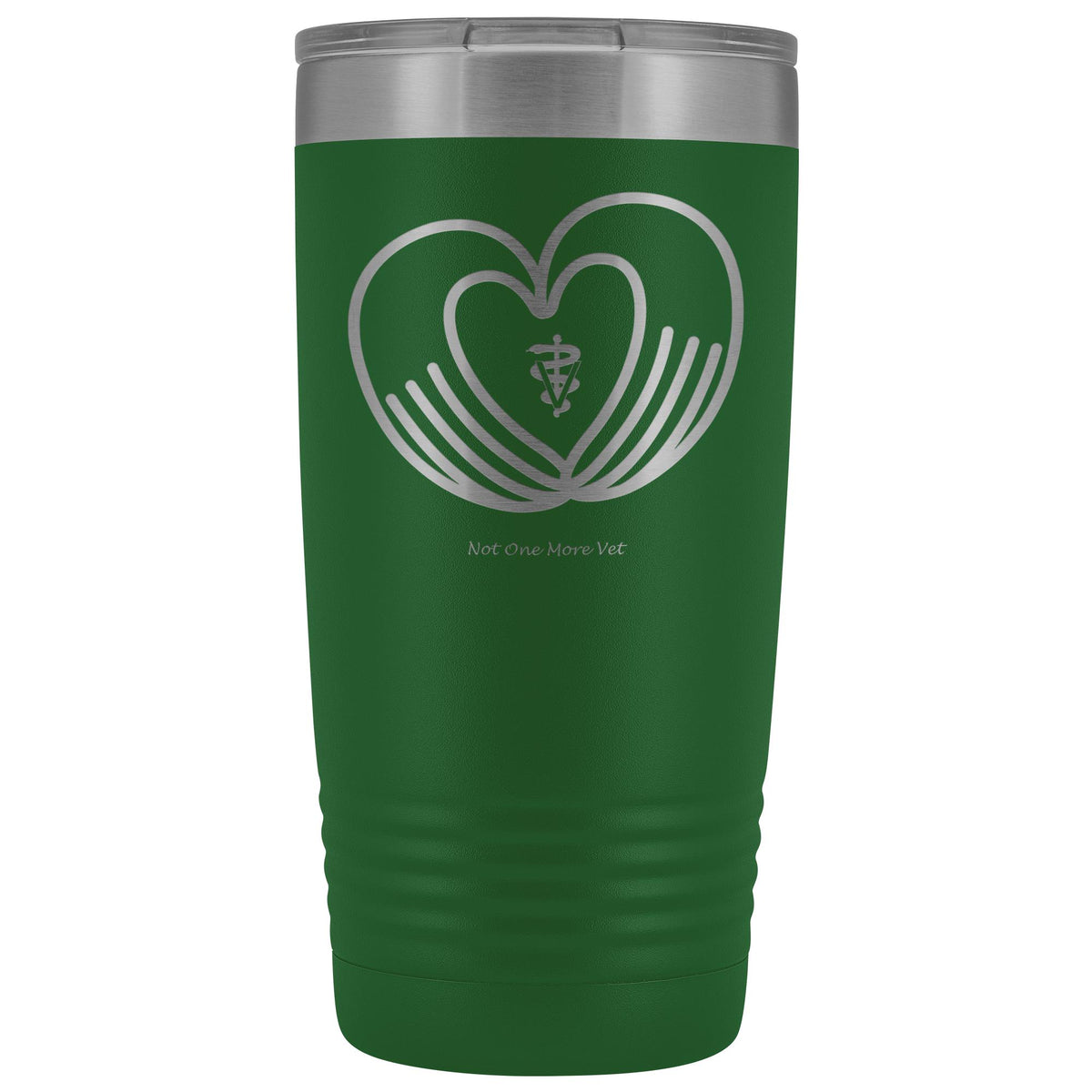 NOMV Heart made of hands 20 oz Vacuum Tumbler-NOMV-I love Veterinary
