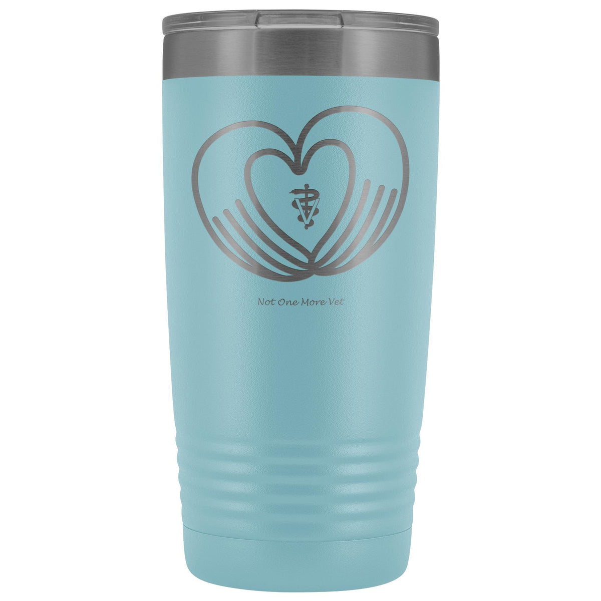 NOMV Heart made of hands 20 oz Vacuum Tumbler-NOMV-I love Veterinary