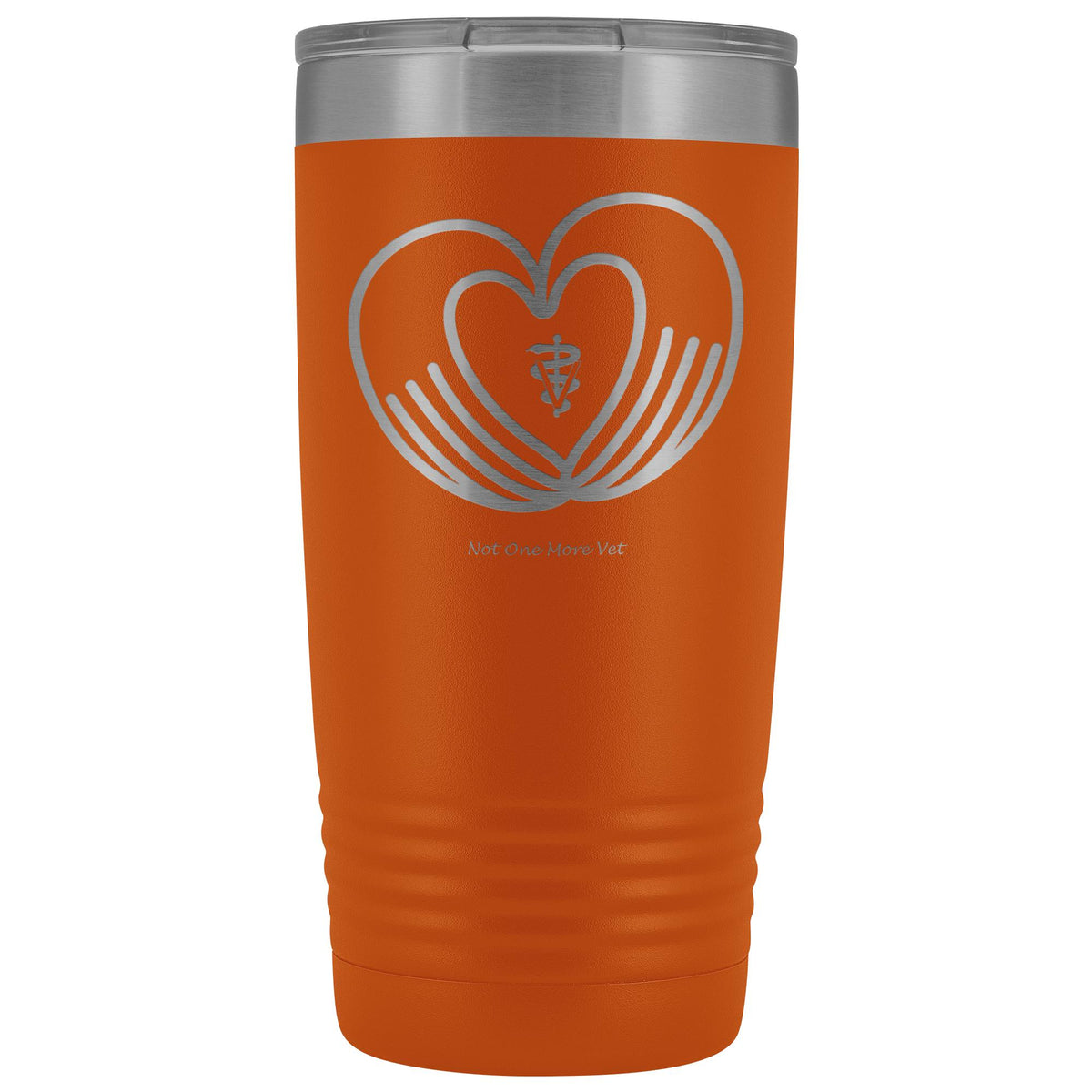 NOMV Heart made of hands 20 oz Vacuum Tumbler-NOMV-I love Veterinary