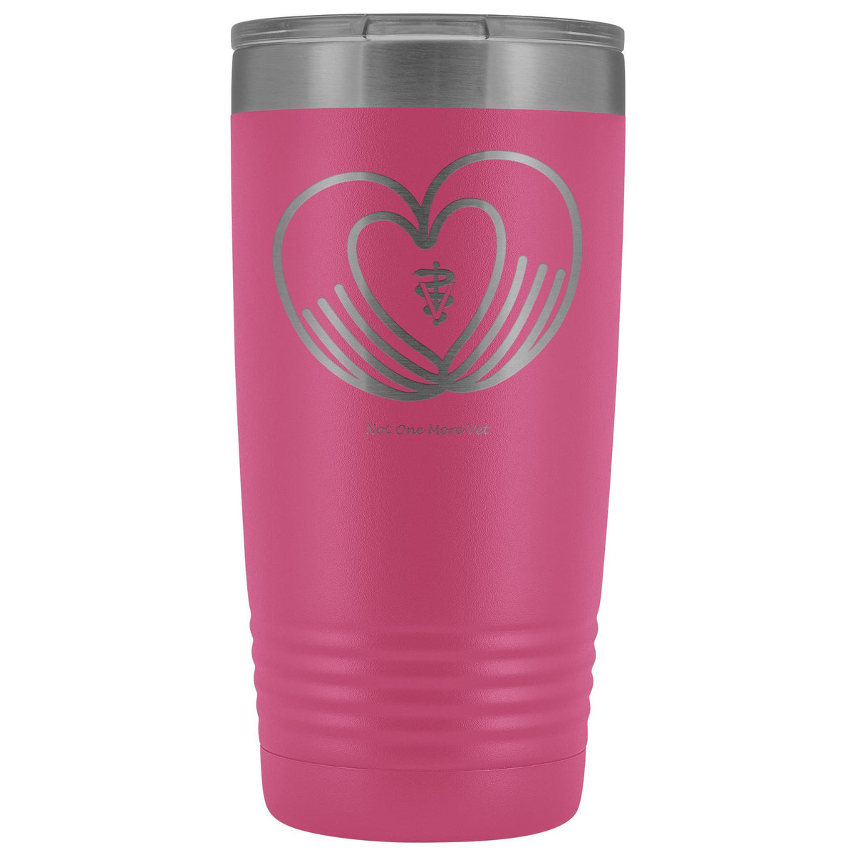 NOMV Heart made of hands 20 oz Vacuum Tumbler-NOMV-I love Veterinary