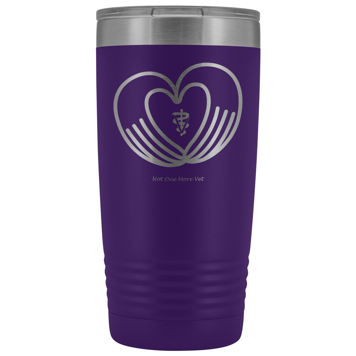NOMV Heart made of hands 20 oz Vacuum Tumbler-NOMV-I love Veterinary