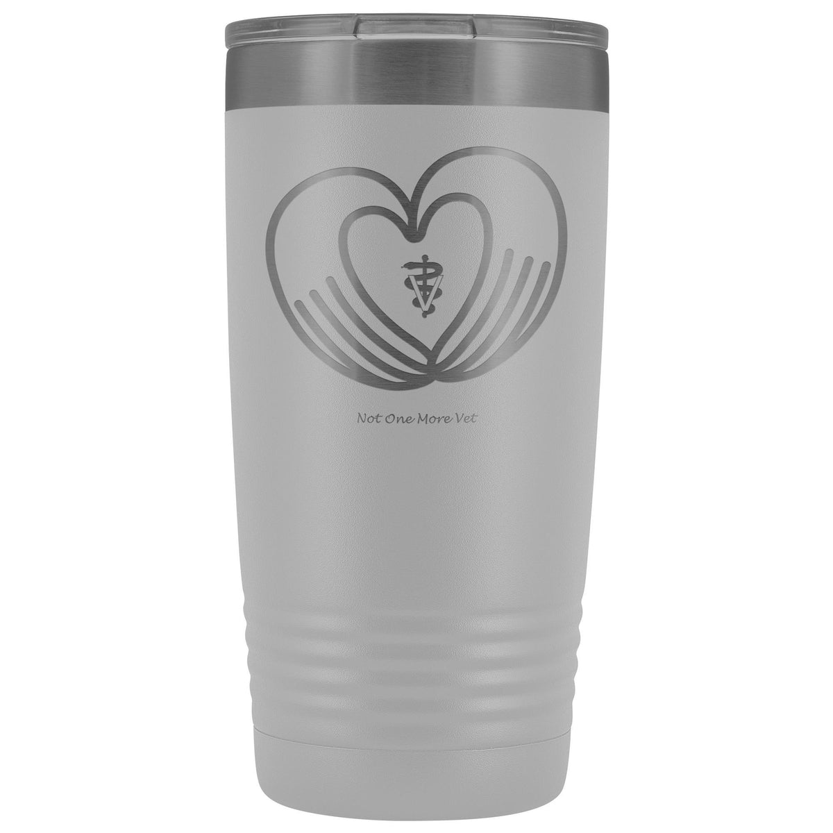 NOMV Heart made of hands 20 oz Vacuum Tumbler-NOMV-I love Veterinary
