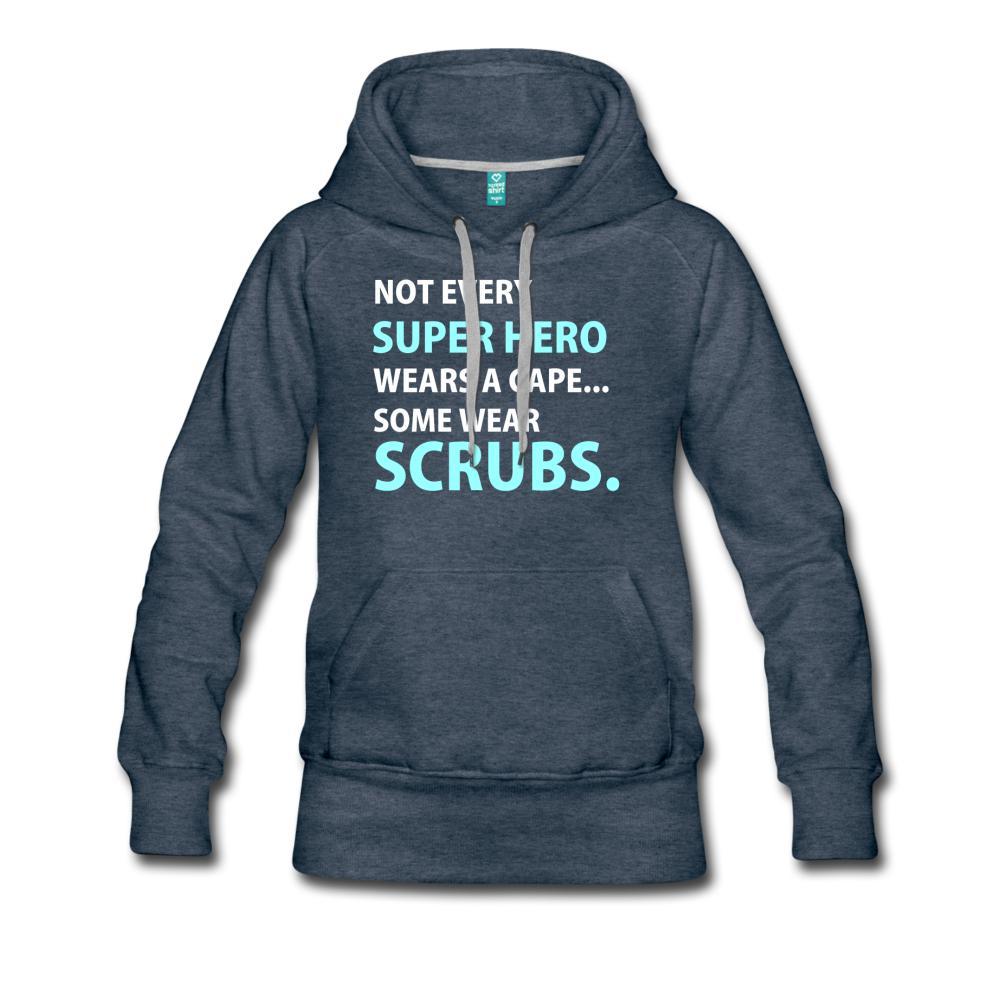 NOMV Not every superhero wears a cape Women’s Premium Hoodie-NOMV-I love Veterinary