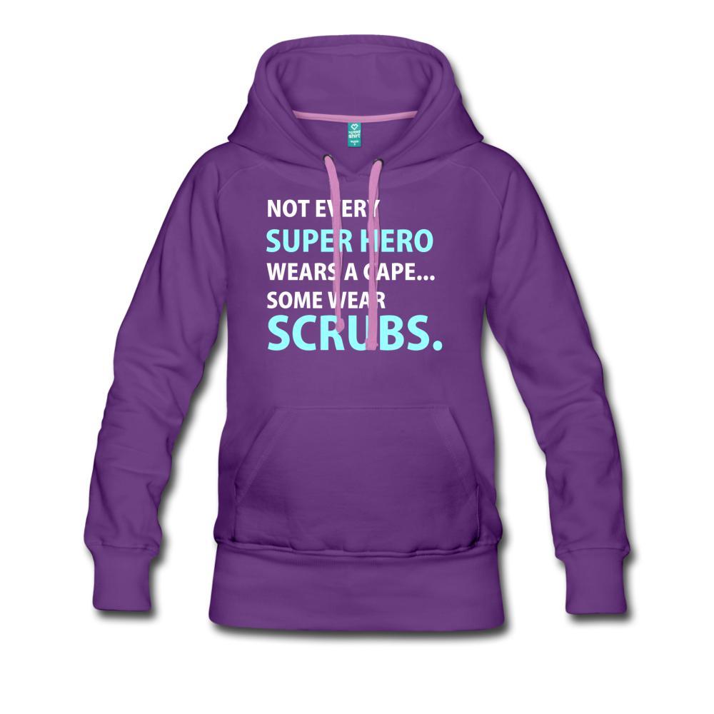 NOMV Not every superhero wears a cape Women’s Premium Hoodie-NOMV-I love Veterinary