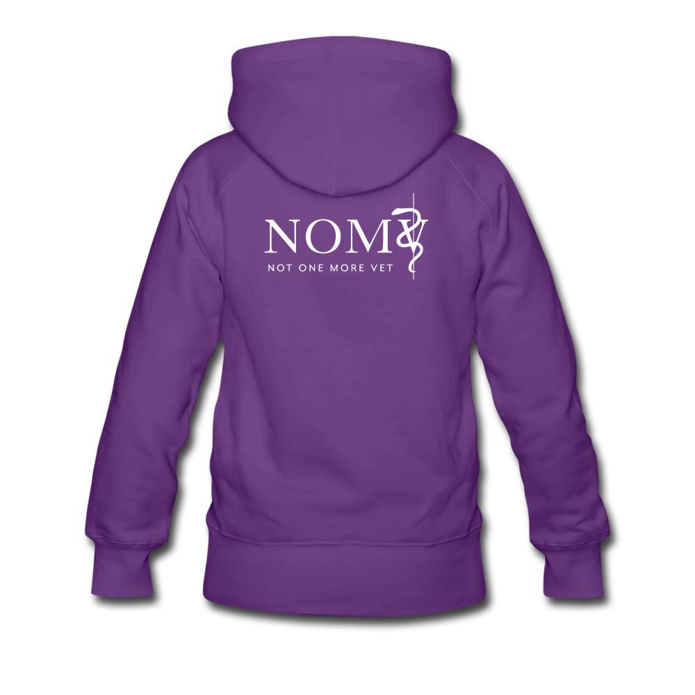 NOMV Not every superhero wears a cape Women’s Premium Hoodie-NOMV-I love Veterinary