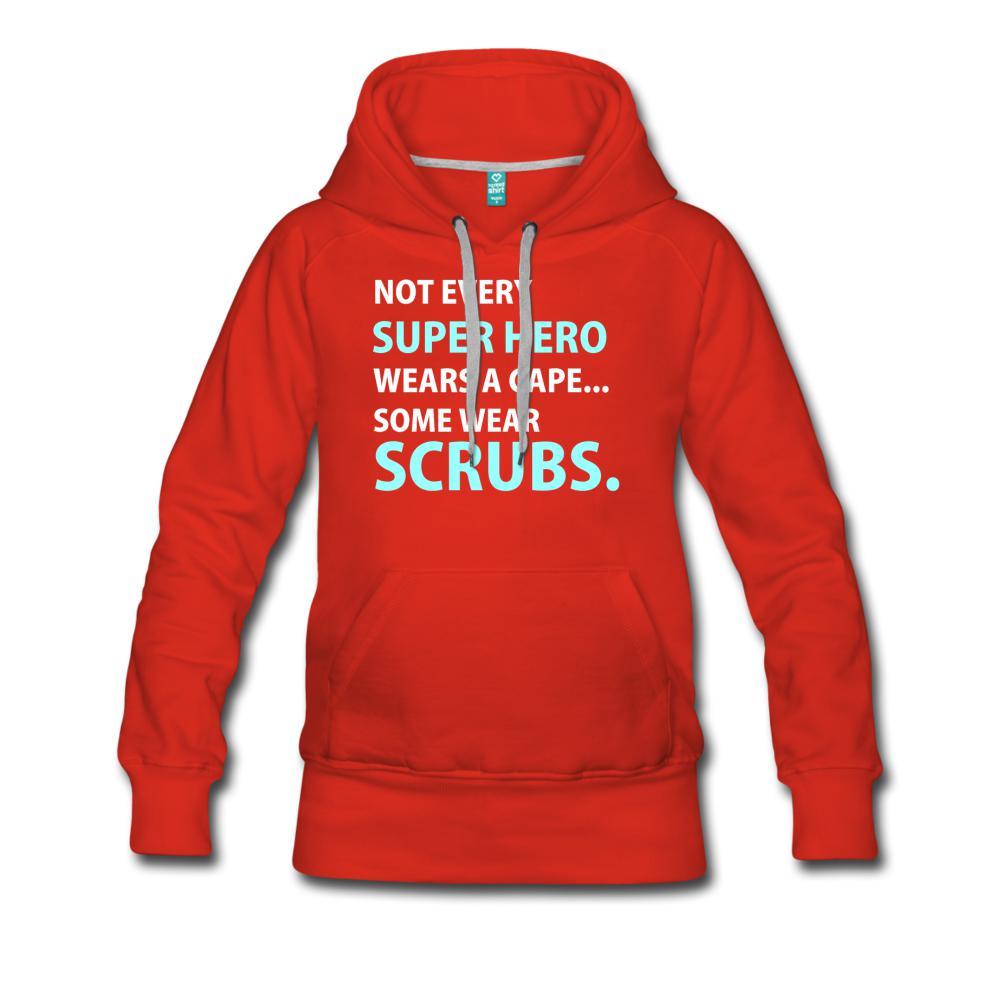 NOMV Not every superhero wears a cape Women’s Premium Hoodie-NOMV-I love Veterinary