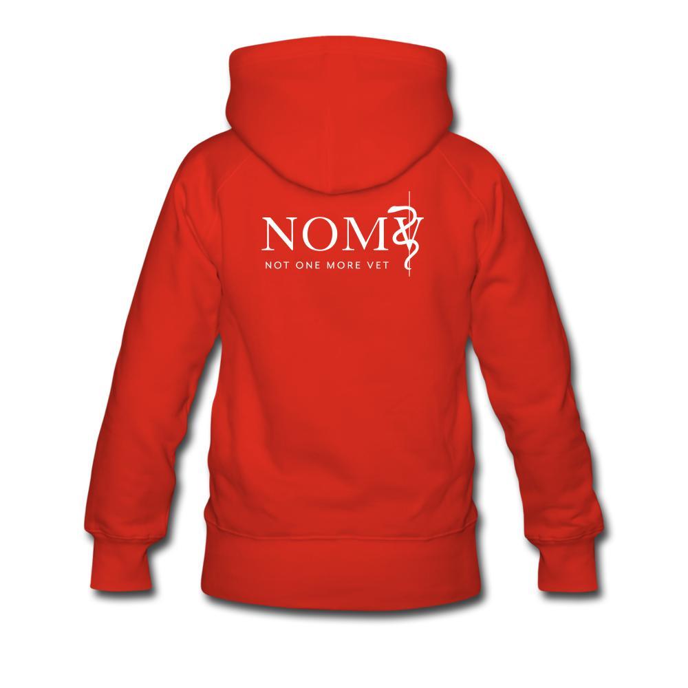 NOMV Not every superhero wears a cape Women’s Premium Hoodie-NOMV-I love Veterinary