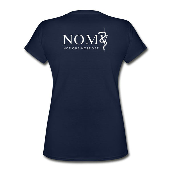 NOMV Not every superhero wears a cape Women's V-Neck T-Shirt-NOMV-I love Veterinary