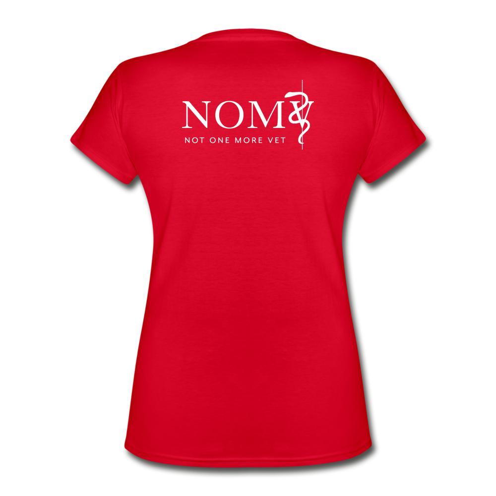 NOMV Not every superhero wears a cape Women's V-Neck T-Shirt-NOMV-I love Veterinary