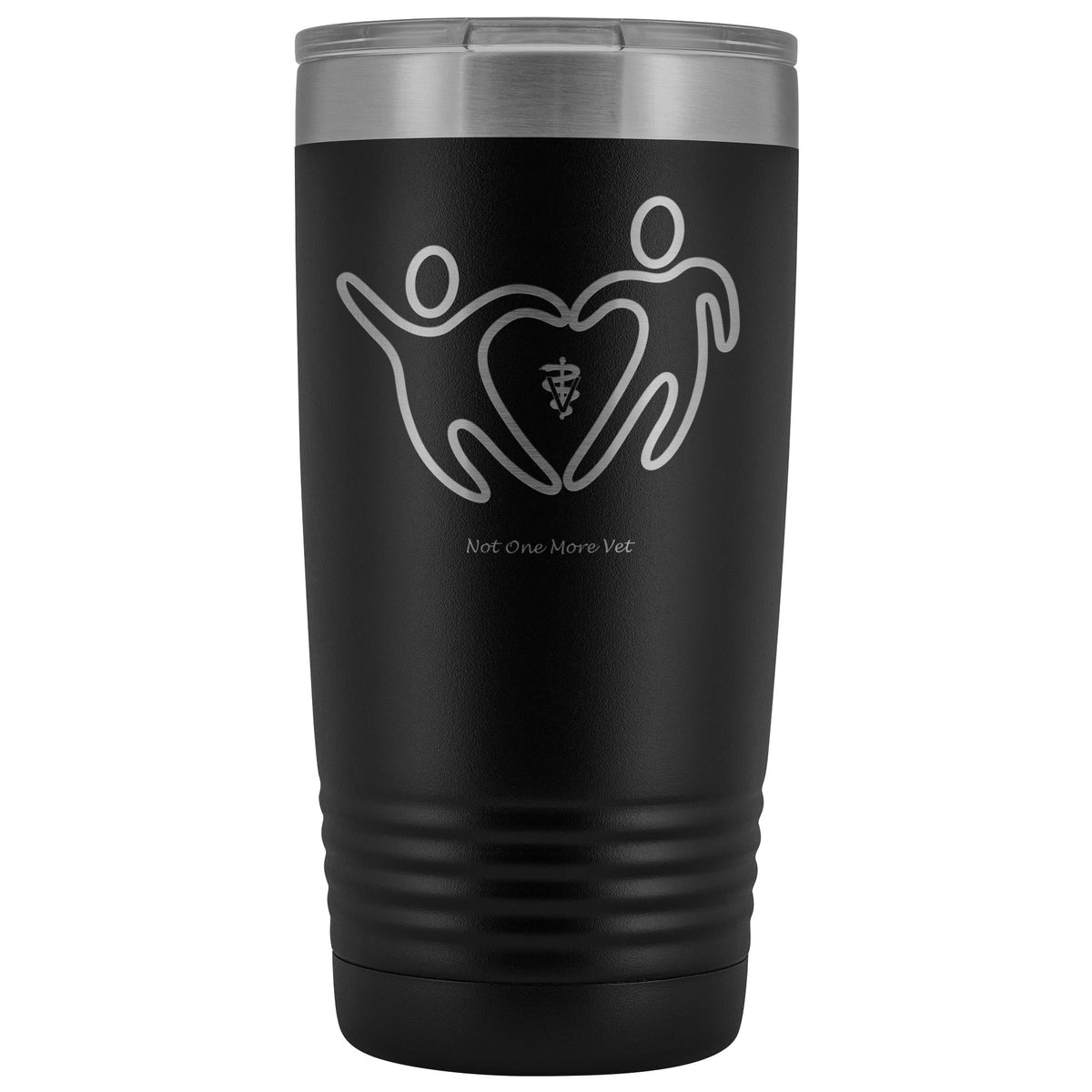 NOMV People make a heart 20 oz Vacuum Tumbler-NOMV-I love Veterinary