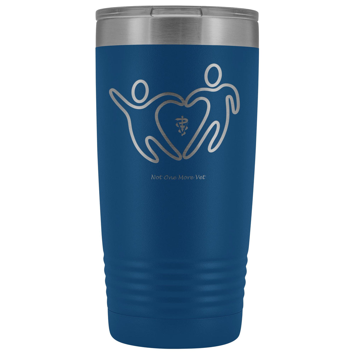 NOMV People make a heart 20 oz Vacuum Tumbler-NOMV-I love Veterinary