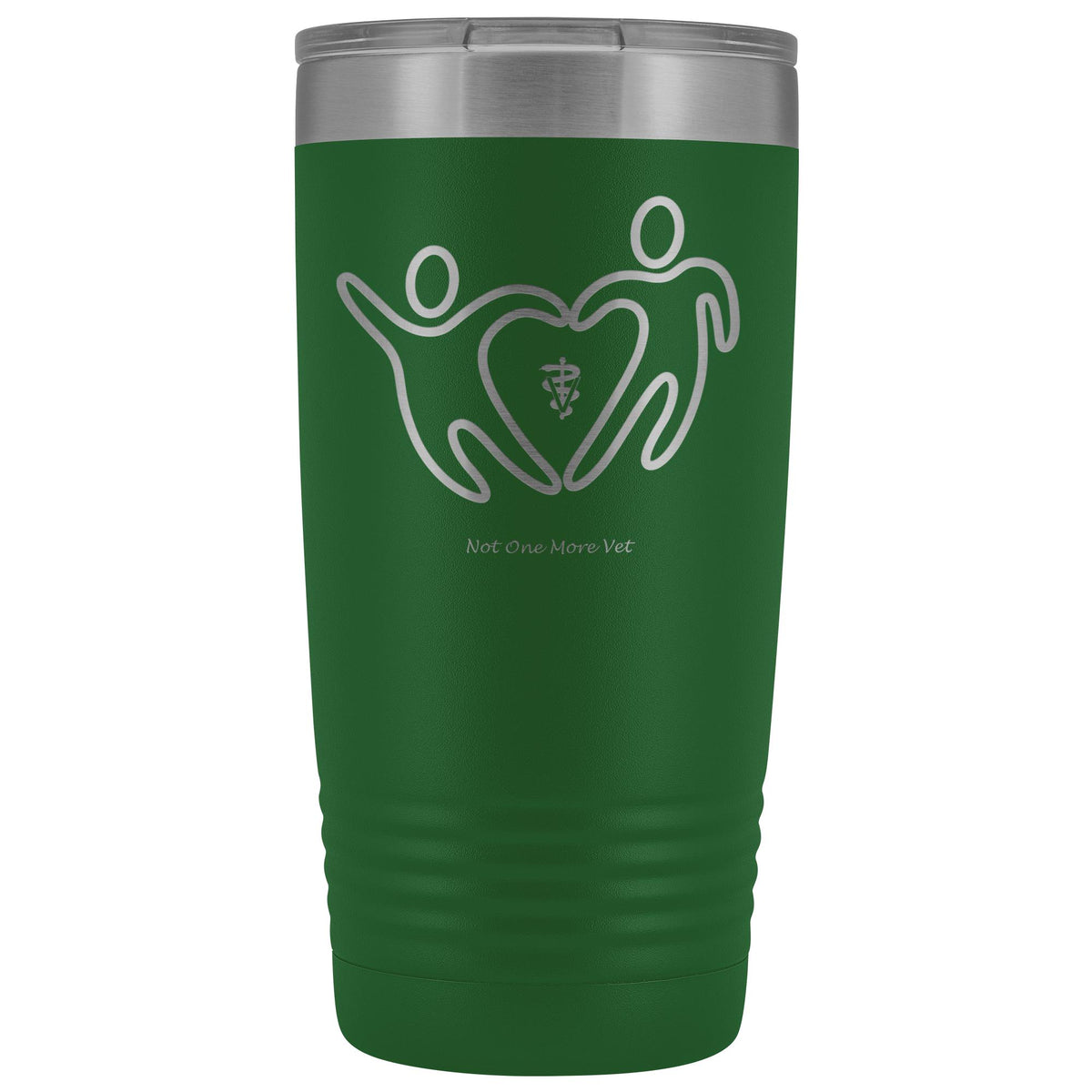 NOMV People make a heart 20 oz Vacuum Tumbler-NOMV-I love Veterinary