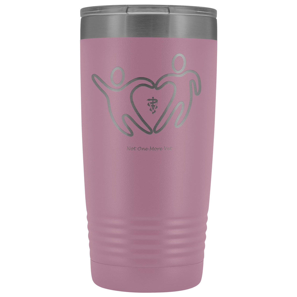 NOMV People make a heart 20 oz Vacuum Tumbler-NOMV-I love Veterinary