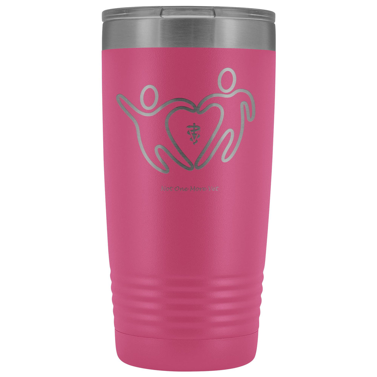 NOMV People make a heart 20 oz Vacuum Tumbler-NOMV-I love Veterinary