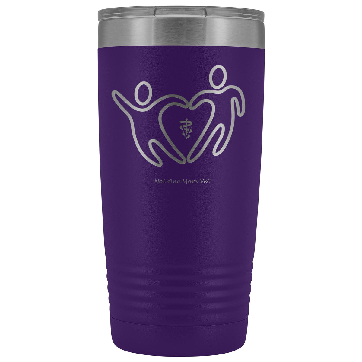 NOMV People make a heart 20 oz Vacuum Tumbler-NOMV-I love Veterinary