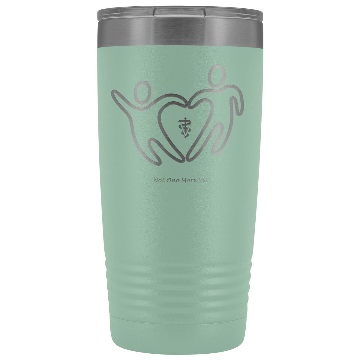 NOMV People make a heart 20 oz Vacuum Tumbler-NOMV-I love Veterinary