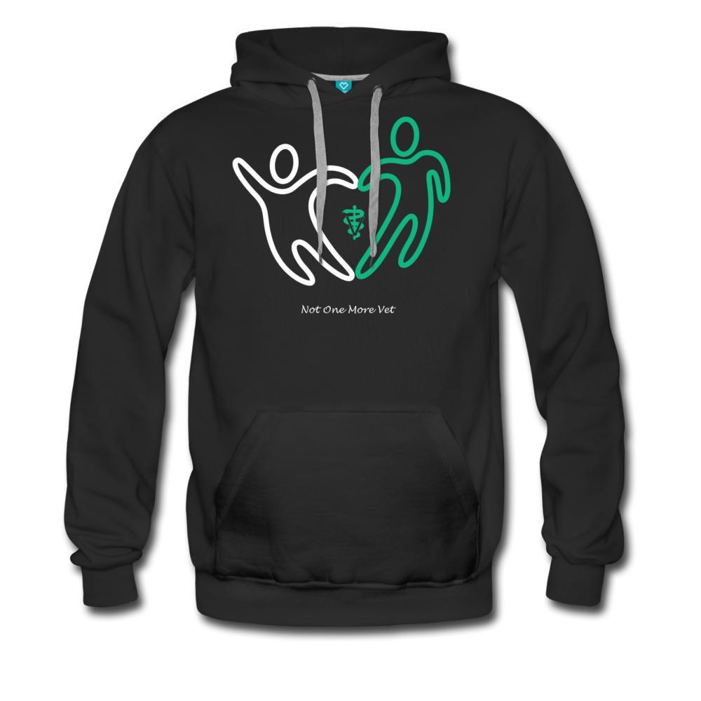 NOMV People make a heart Men’s Premium Hoodie-NOMV-I love Veterinary