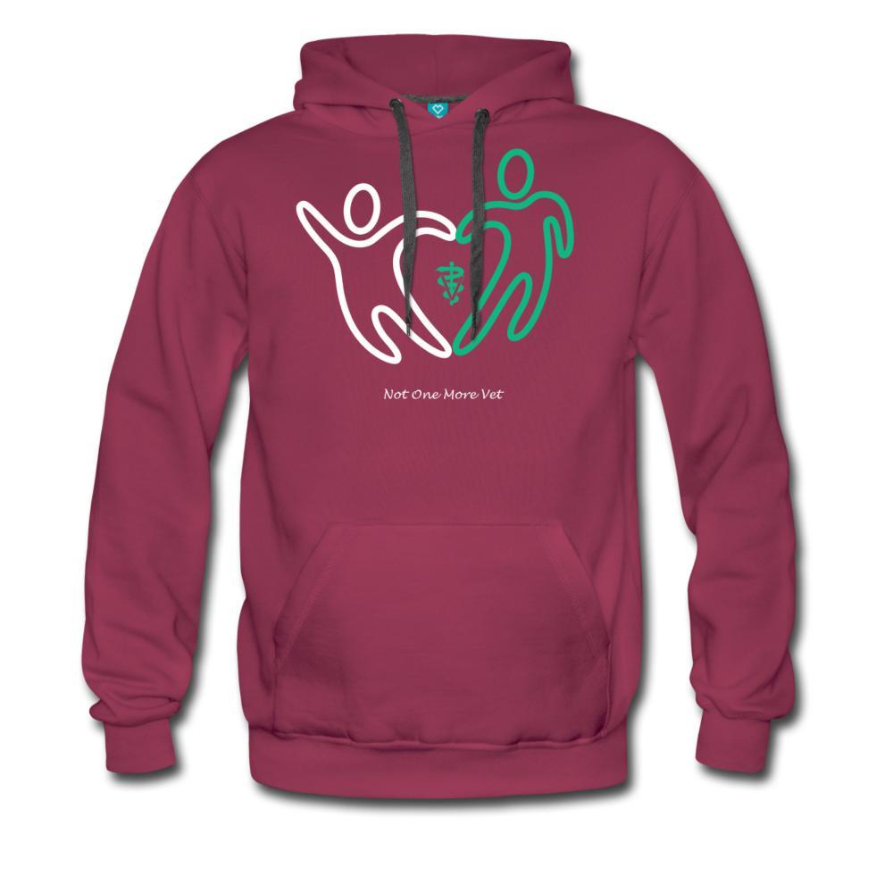 NOMV People make a heart Men’s Premium Hoodie-NOMV-I love Veterinary
