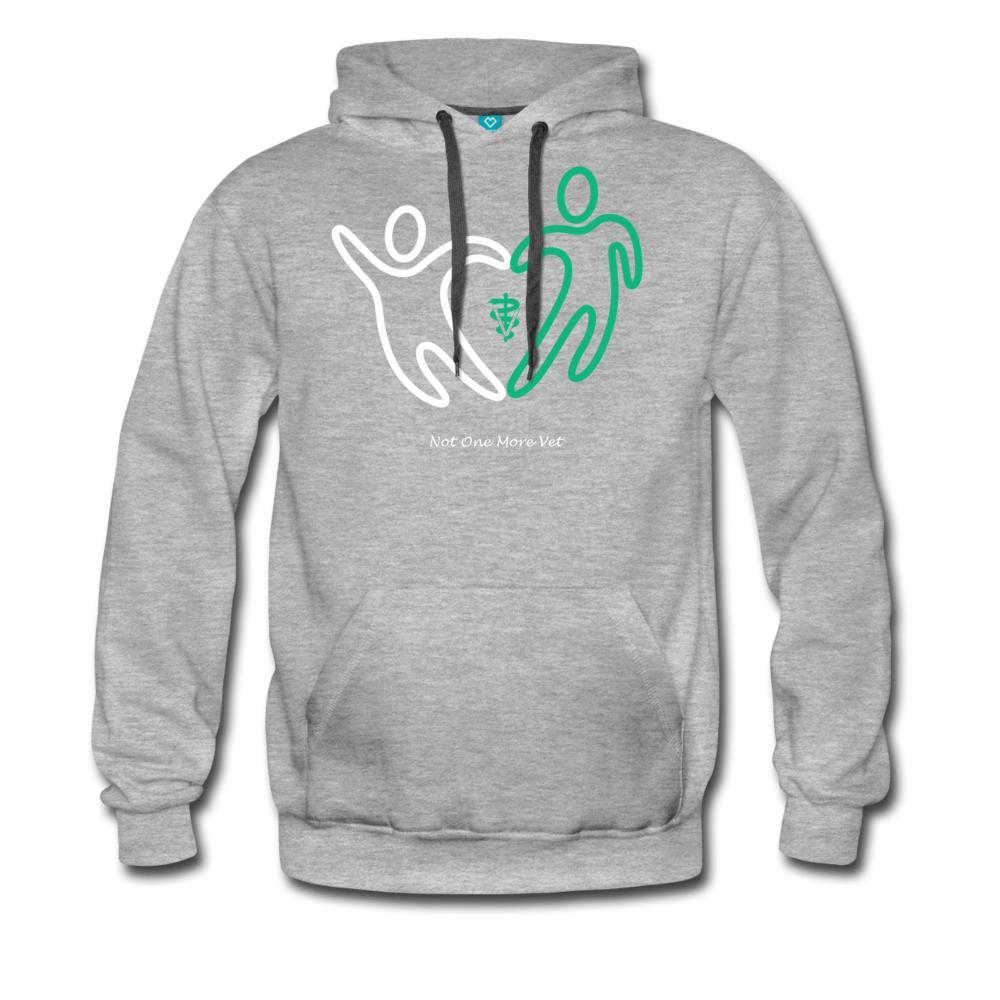 NOMV People make a heart Men’s Premium Hoodie-NOMV-I love Veterinary