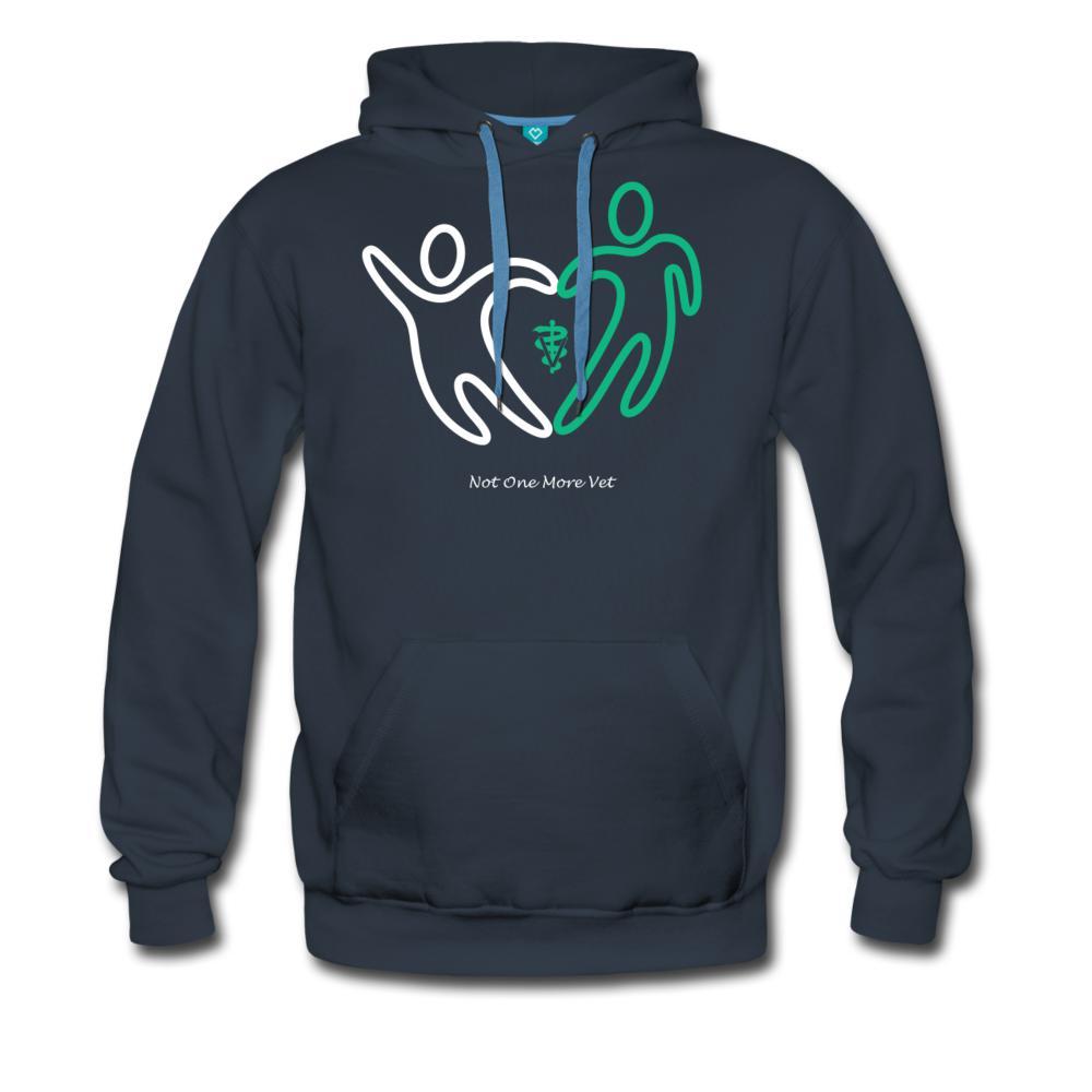 NOMV People make a heart Men’s Premium Hoodie-NOMV-I love Veterinary