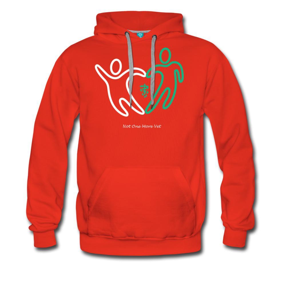 NOMV People make a heart Men’s Premium Hoodie-NOMV-I love Veterinary