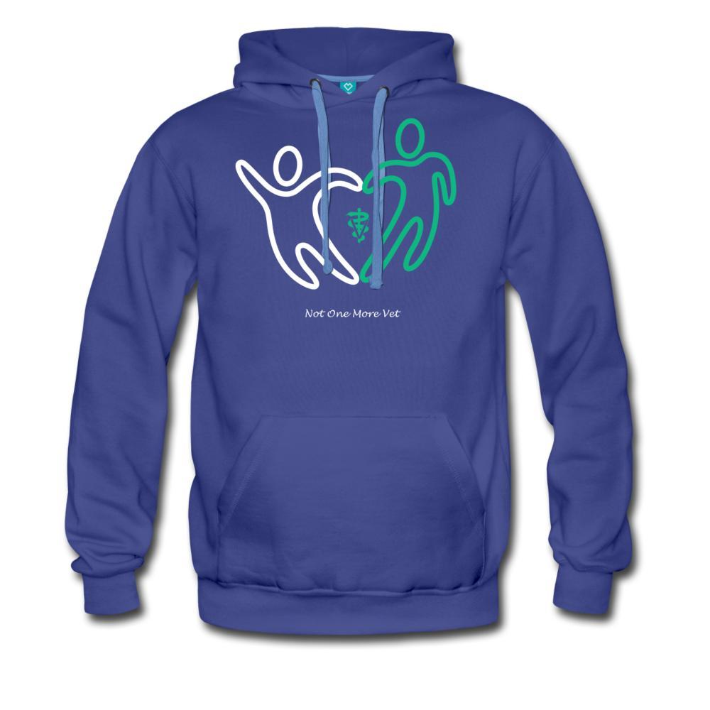 NOMV People make a heart Men’s Premium Hoodie-NOMV-I love Veterinary