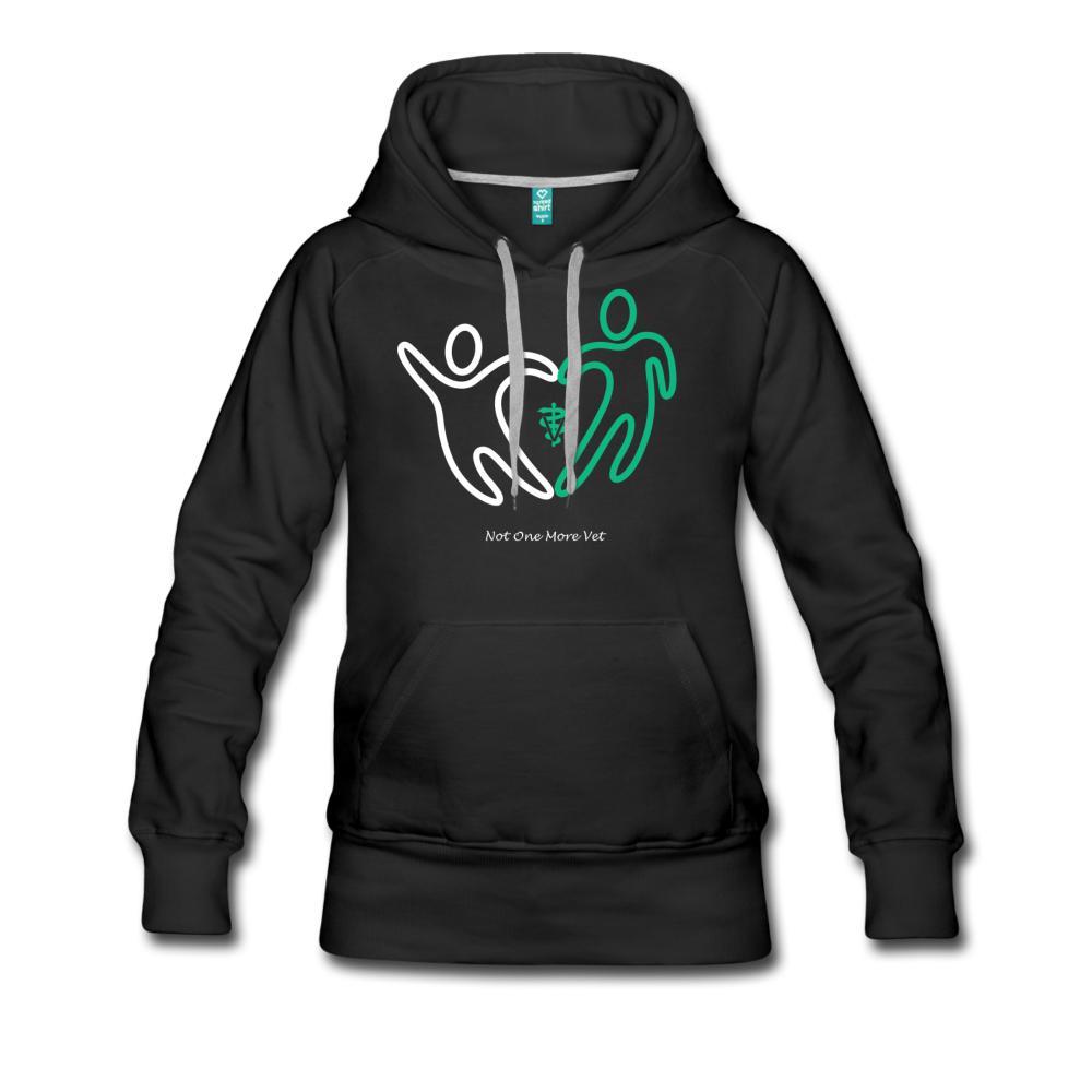 NOMV People make a heart Women’s Premium Hoodie-NOMV-I love Veterinary