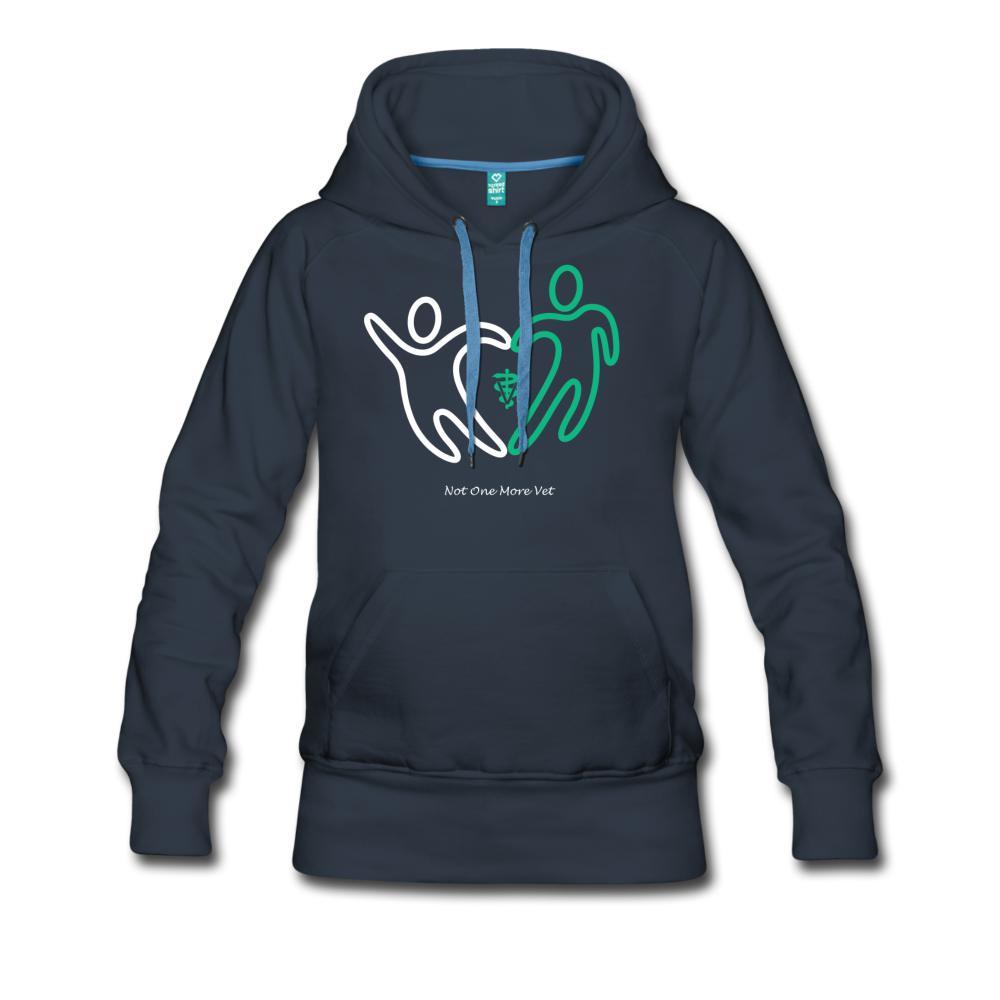 NOMV People make a heart Women’s Premium Hoodie-NOMV-I love Veterinary