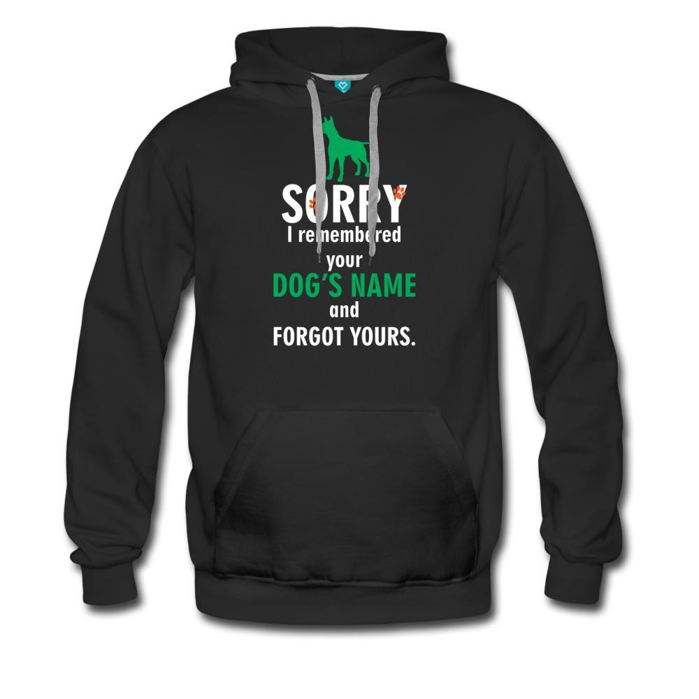 NOMV Sorry I remembered your dog's name Men’s Premium Hoodie-NOMV-I love Veterinary