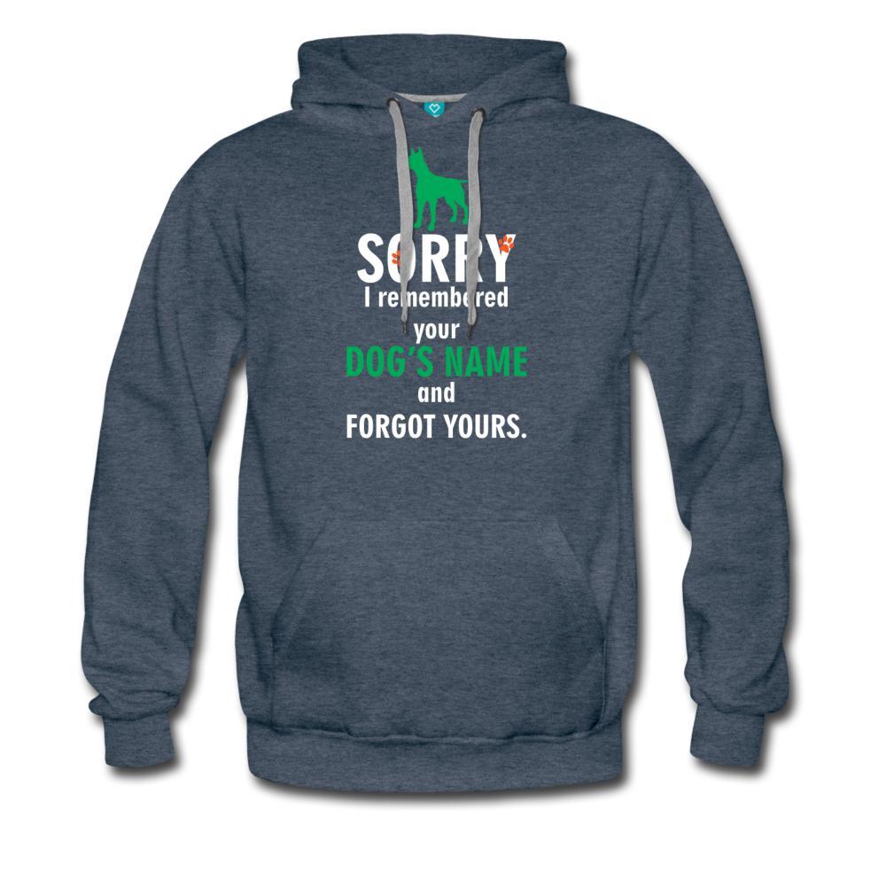 NOMV Sorry I remembered your dog's name Men’s Premium Hoodie-NOMV-I love Veterinary