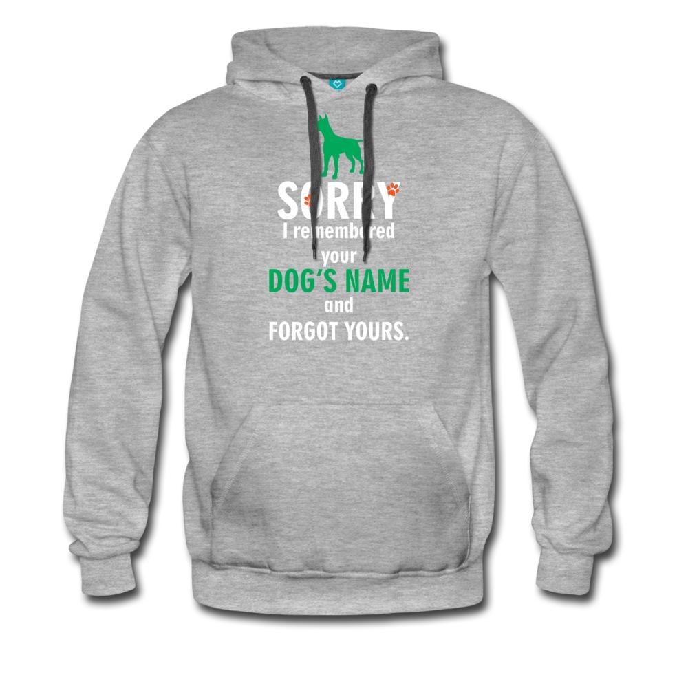 NOMV Sorry I remembered your dog's name Men’s Premium Hoodie-NOMV-I love Veterinary