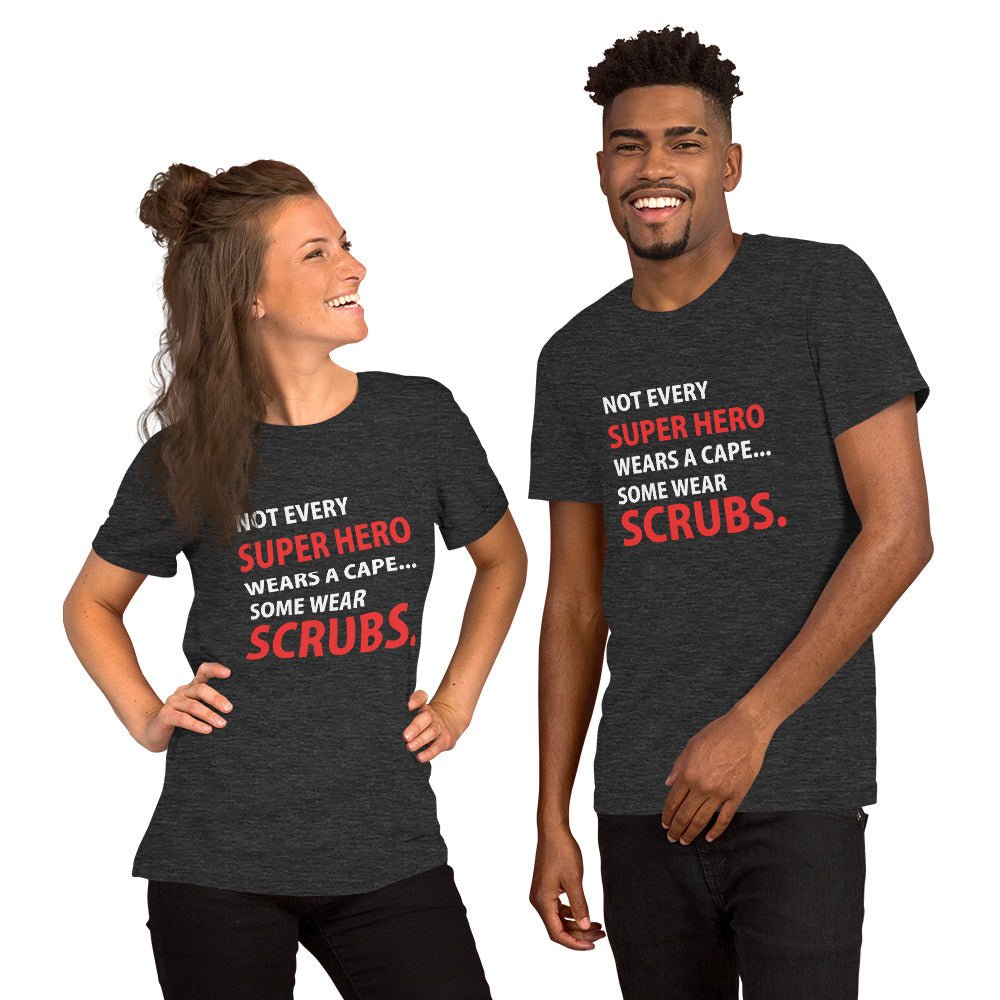 NOMV Superhero red Unisex T-shirt Bella + Canvas 3001-NOMV-I love Veterinary