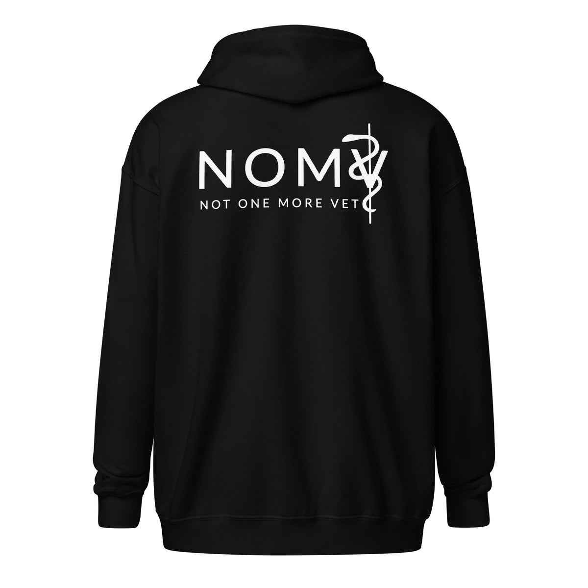NOMV Unisex heavy blend zip hoodie-NOMV-I love Veterinary
