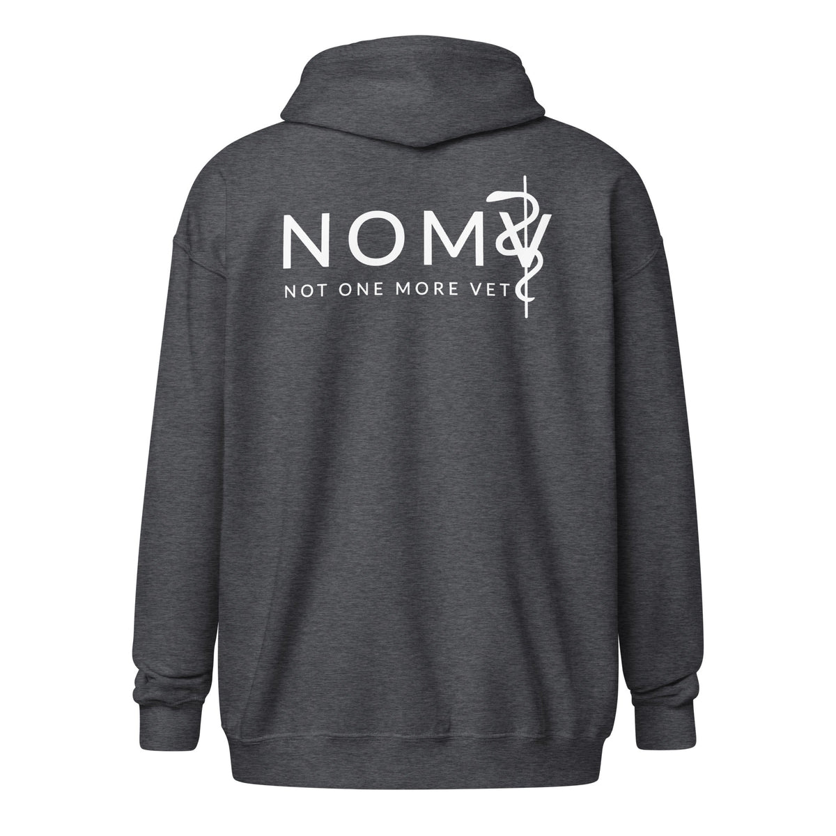 NOMV Unisex heavy blend zip hoodie-NOMV-I love Veterinary