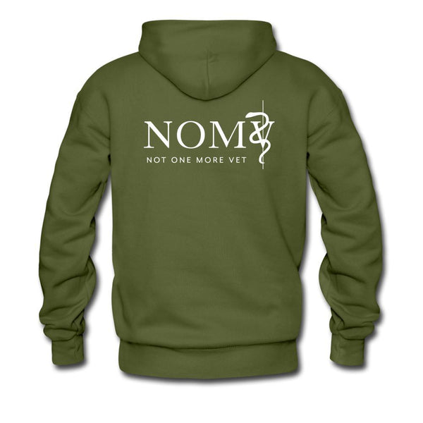 NOMV Vet Tech Can't fix crazy Men’s Premium Hoodie-NOMV-I love Veterinary