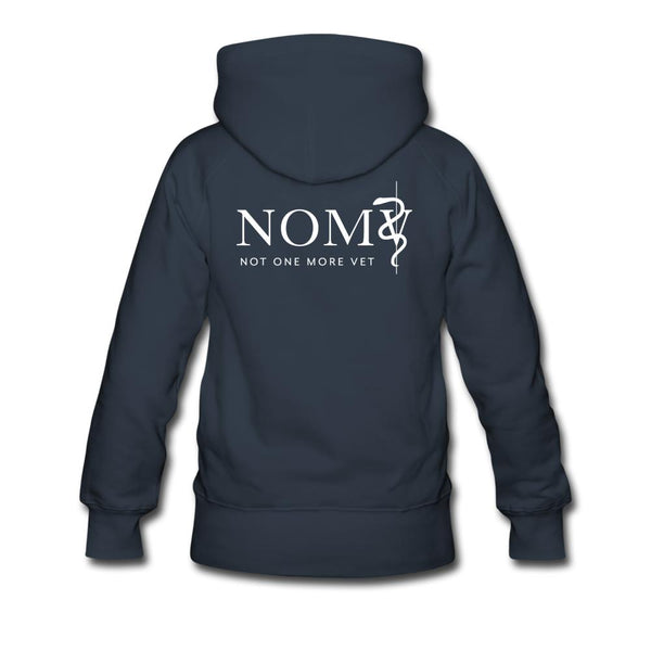 NOMV Vet Tech Can't fix crazy Women’s Premium Hoodie-NOMV-I love Veterinary