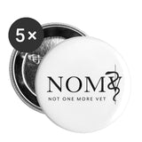 NOMV White Buttons large 2.2'' (5-pack)-NOMV-I love Veterinary