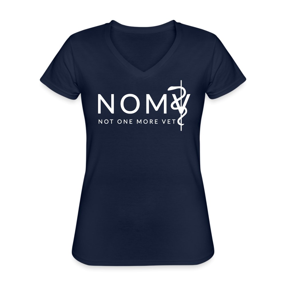 NOMV Women's V-Neck T-Shirt-NOMV-I love Veterinary