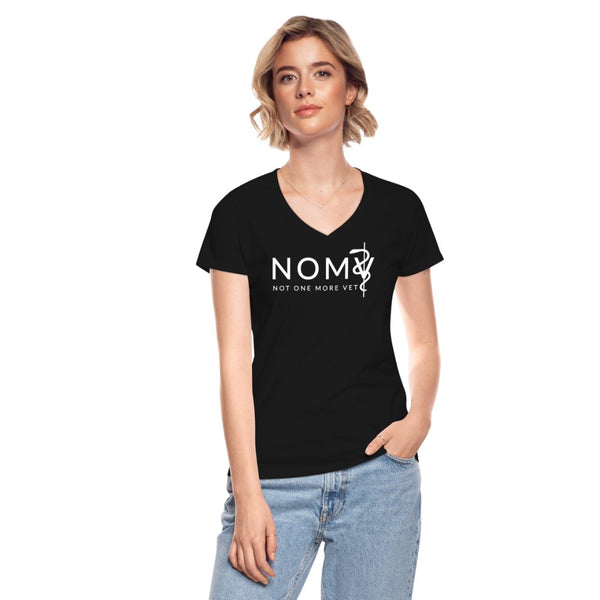 NOMV Women's V-Neck T-Shirt-Women's V-Neck T-Shirt | Fruit of the Loom L39VR-I love Veterinary