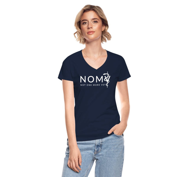 NOMV Women's V-Neck T-Shirt-NOMV-I love Veterinary