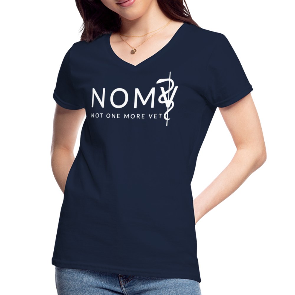 NOMV Women's V-Neck T-Shirt-NOMV-I love Veterinary