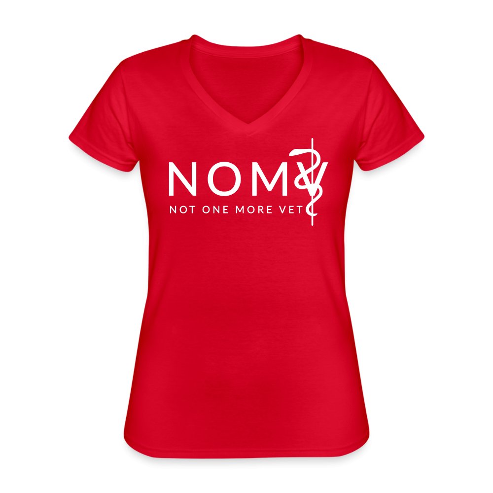NOMV Women's V-Neck T-Shirt-NOMV-I love Veterinary