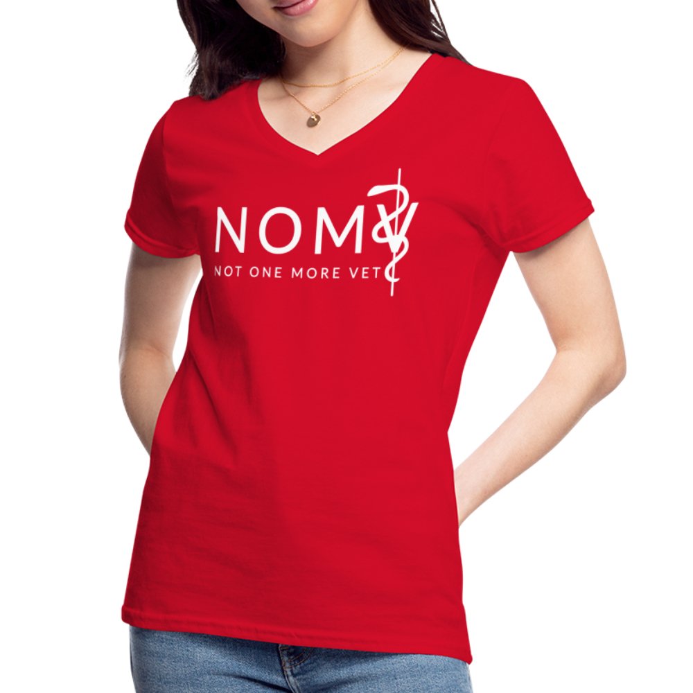 NOMV Women's V-Neck T-Shirt-NOMV-I love Veterinary