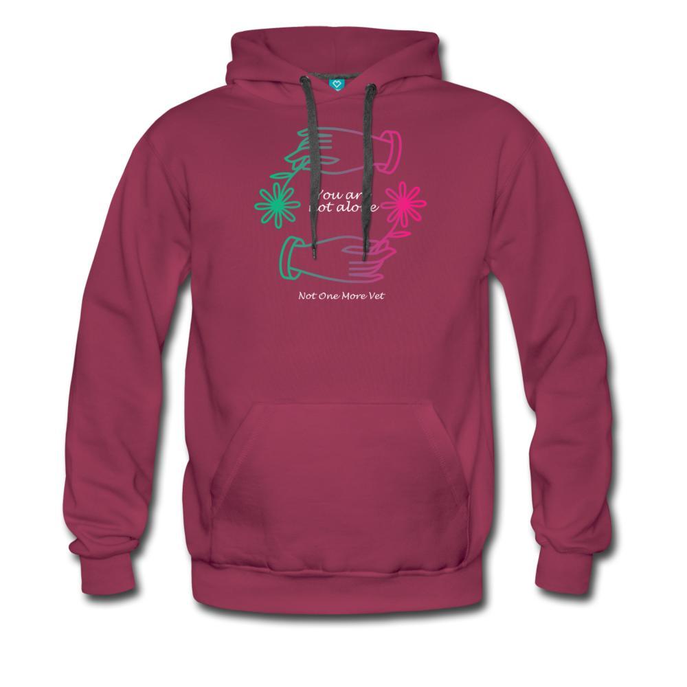 NOMV You are not alone Men’s Premium Hoodie-NOMV-I love Veterinary