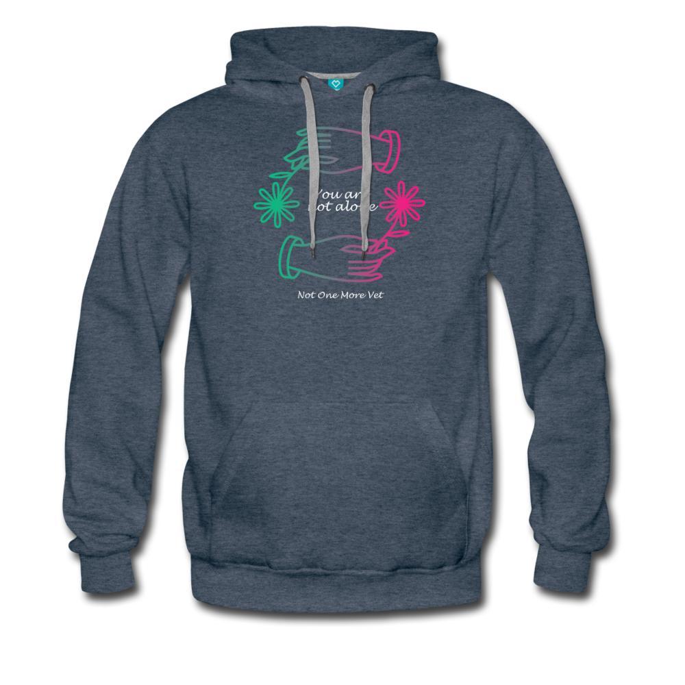 NOMV You are not alone Men’s Premium Hoodie-NOMV-I love Veterinary