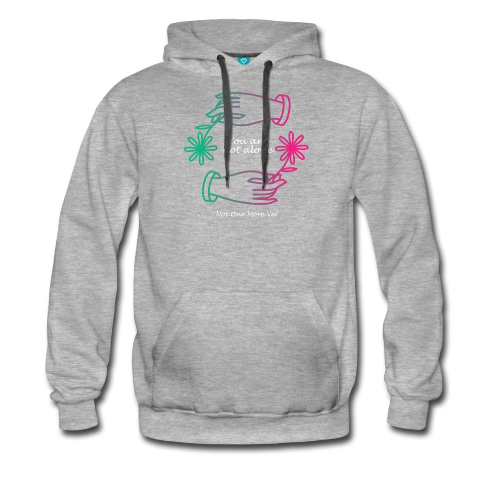 NOMV You are not alone Men’s Premium Hoodie-NOMV-I love Veterinary