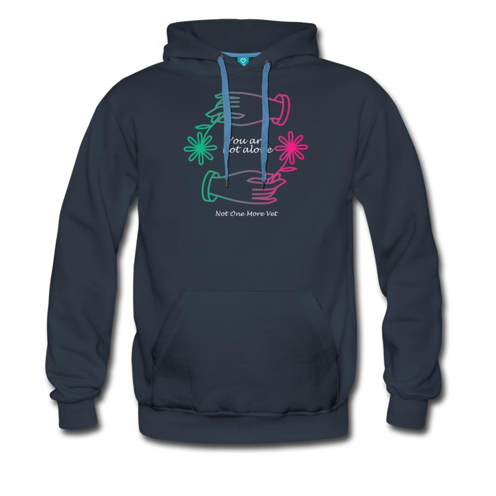 NOMV You are not alone Men’s Premium Hoodie-NOMV-I love Veterinary